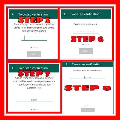 Create PIN for two-step-verification