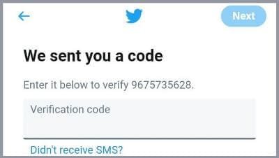 submit verification code