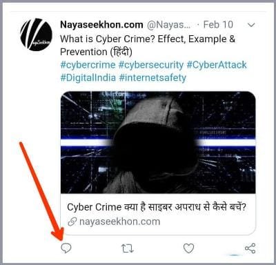 Red arrow sign point on reply icon