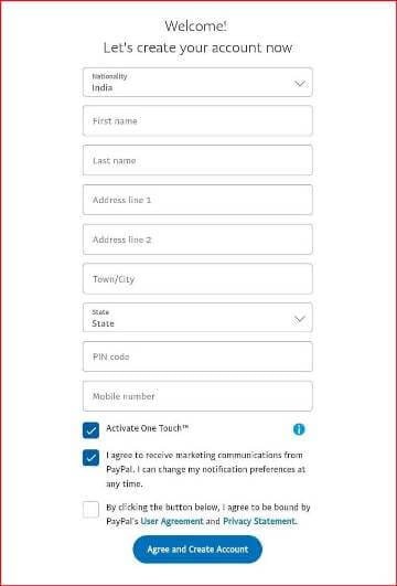 submit your personal information