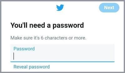 Create a strong password