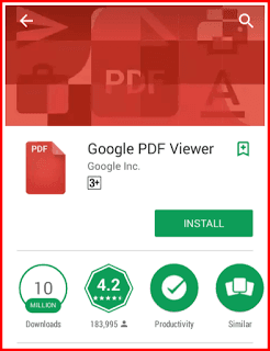 Google PDF Viewer on Playstore