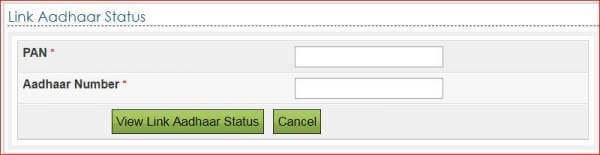 check aadhaar pan link status