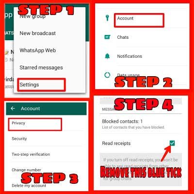 Disable Whatsapp Read Receipts feature