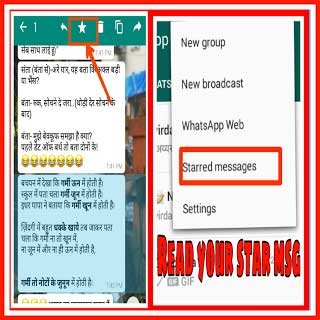 starred messages feature allows you to bookmark specific messages.