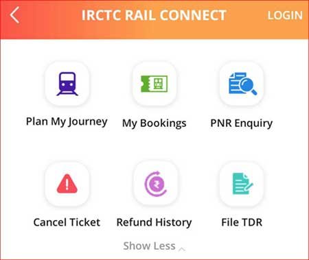 Click on Plan My Journey Option for Online Railway Ticket Booking.