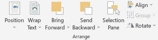 pagelayouttab arrange