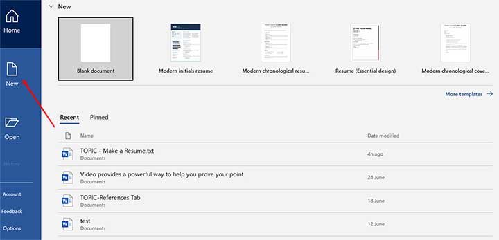 Computer Par Resume Kaise Banaye Step2