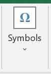 Symbols Group in MS Excel Insert Tab in Hindi