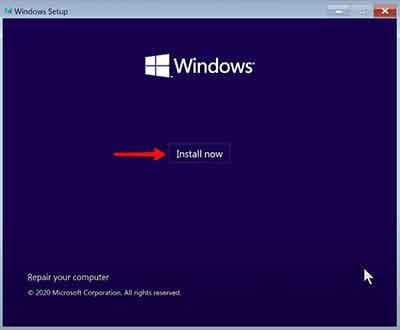 Windows10 Installation Step2
