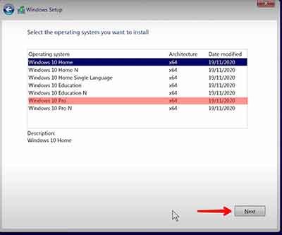 Windows10 Installation Step4