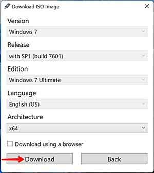 Windows 7 ISO File Download Using Rufus