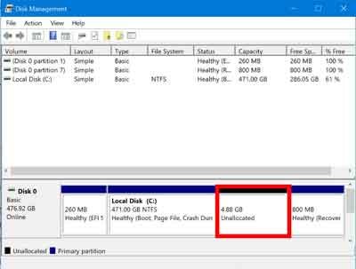 sixth step hard disk ka partition kaise kare 