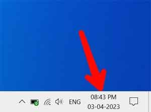 first step computer me ate and time kaise set kare