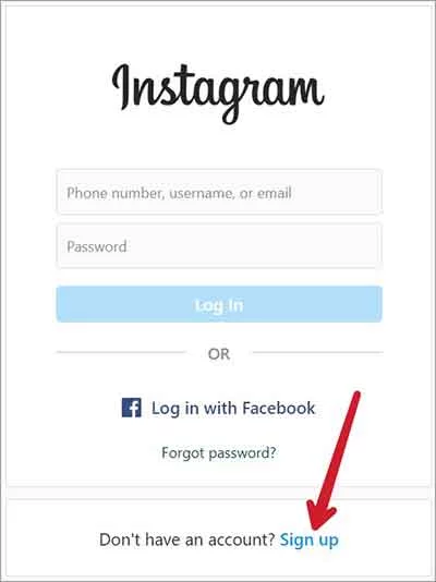 Computer Par Instagram ID Kaise Banaye Step2