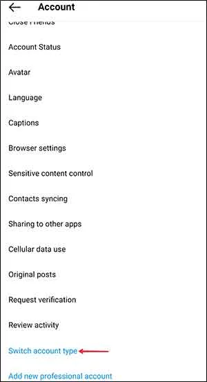 Switch Business Account to Private Step5
