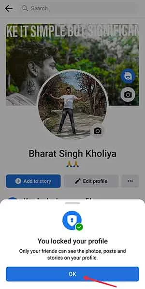 Step6 Apni Facebook Profile Kaise Lock Karen