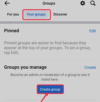 Step3 Fb Group Kaise Banaye