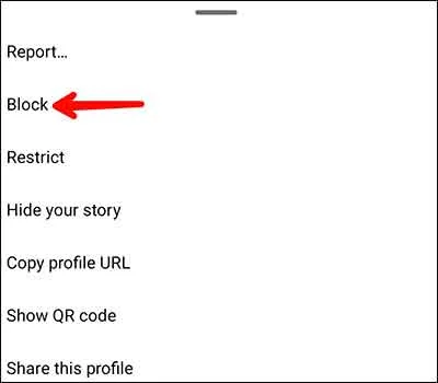 Instagram Id Block Kaise Kare Step3